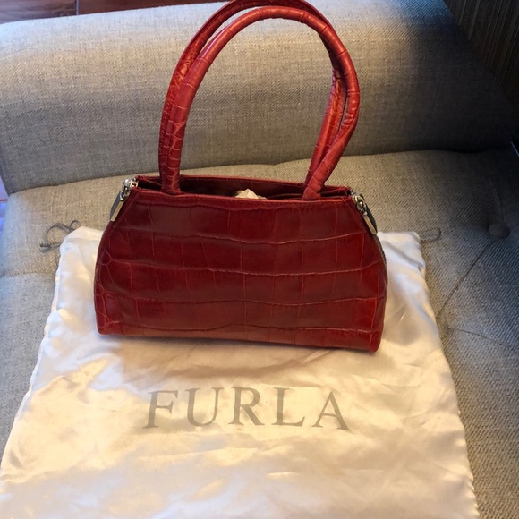 Mini Red Furla handbag - Picture 6 of 6